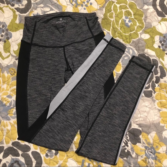 Athleta grey & black leggings - Picture 4 of 8